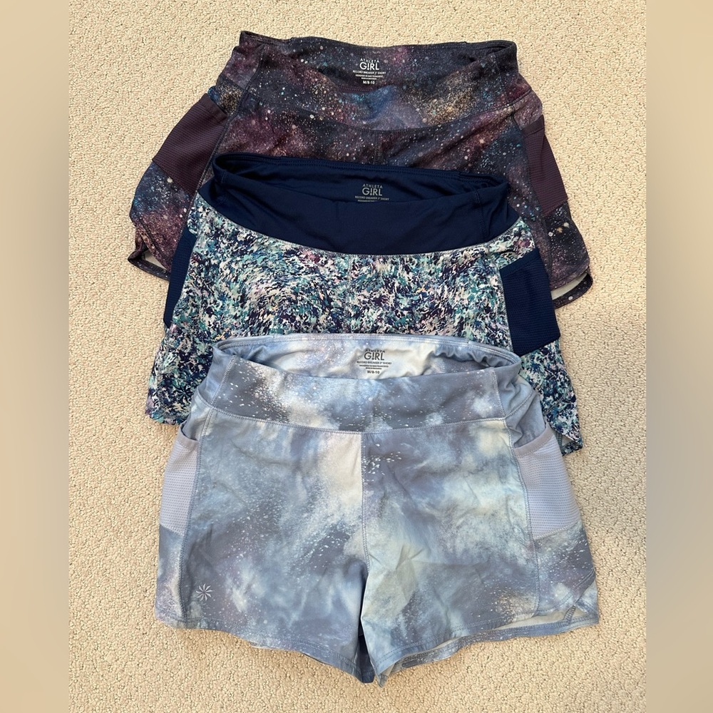 Athleta record breaker 3” shorts.